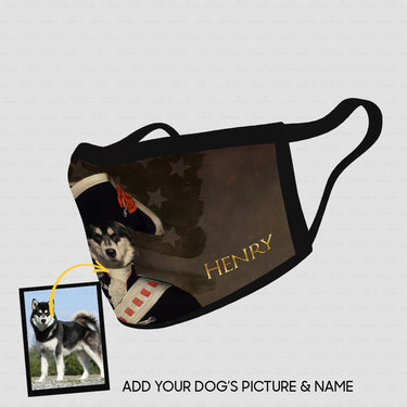 Personalized Dog Gift Idea - Royal Dog's Portrait 64 For Dog Lovers - Cloth Mask